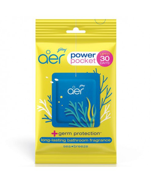  Godrej Aer Power Pocket Sea Breeze Bathroom Fragrance 10 gm